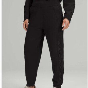 Lululemon Black Braided Detail High-Rise Jogger Sweatpant - Size 4